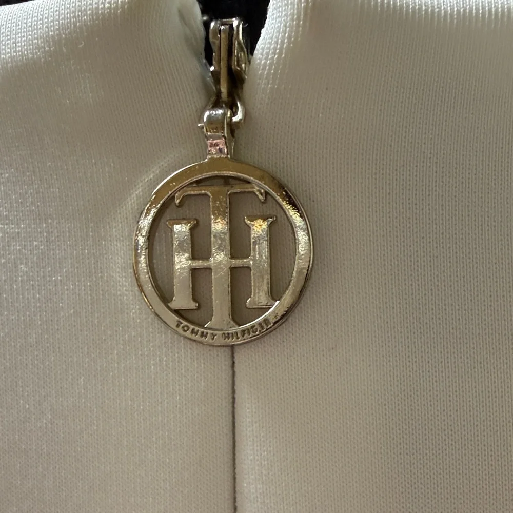 Tommy Hilfiger Cream white Ruffle Sleeve Mini Dress size 12 - Picture 4 of 6